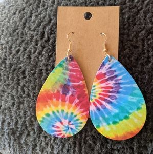 Tie dye earrings